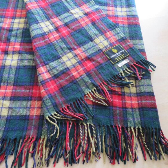 Vintage Ingles Buchan Scotland Wool Tartan Throw Blanket 58 x 70 Buchanan Modern - Picture 8 of 11
